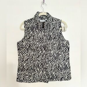 Zebra Print Vest